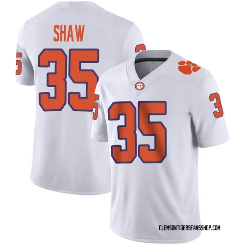 Youth Nike Colby Shaw Clemson Tigers Game White Football Jersey