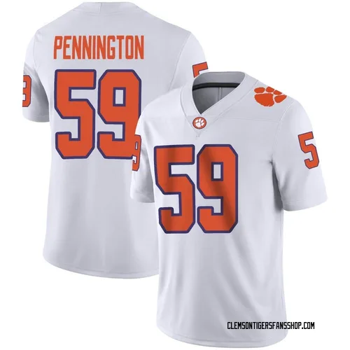 Youth Nike Dietrick Pennington Clemson Tigers Game White Football Jersey