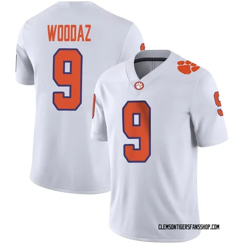 Youth Nike Drew Woodaz Clemson Tigers Game White Football Jersey