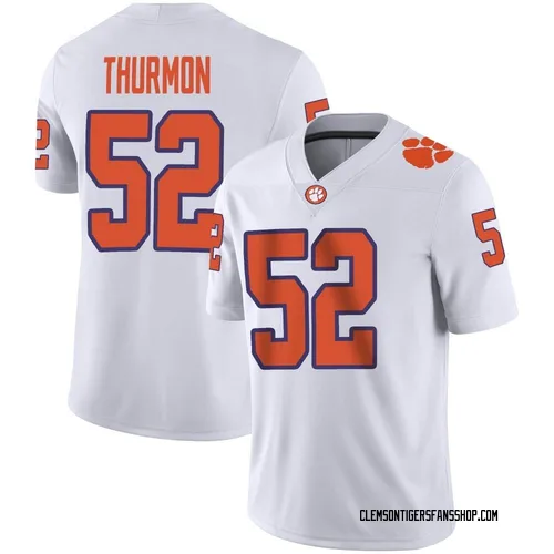 Youth Nike Elyjah Thurmon Clemson Tigers Game White Football Jersey