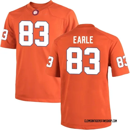 Youth Nike Hampton Earle Clemson Tigers Game Orange Team Color College Jersey