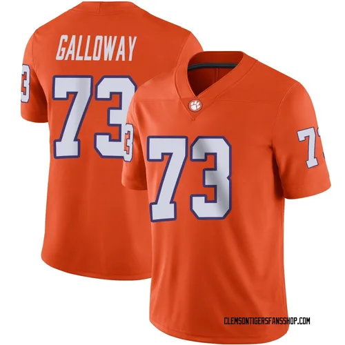 Youth Nike Hayes Galloway Clemson Tigers Game Orange Football Jersey