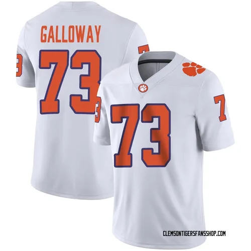 Youth Nike Hayes Galloway Clemson Tigers Game White Football Jersey