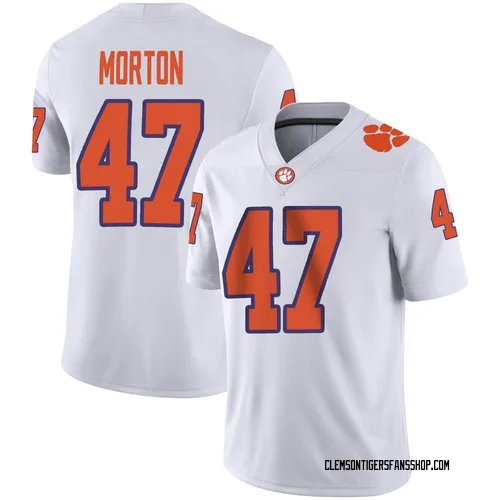 Youth Nike Hogan Morton Clemson Tigers Game White Football Jersey