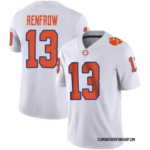 Youth Nike Hunter Renfrow Clemson Tigers Game White Football Jersey