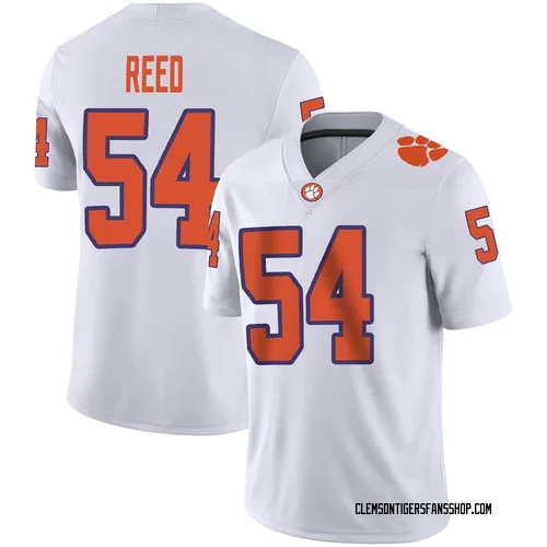 Youth Nike Ian Reed Clemson Tigers Game White Football Jersey