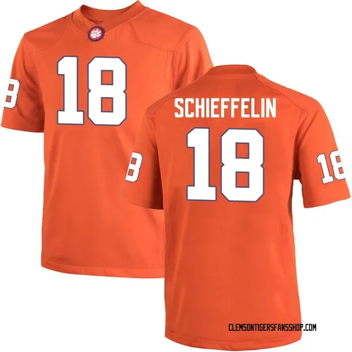 Youth Nike Ian Schieffelin Clemson Tigers Replica Orange Team Color College Jersey