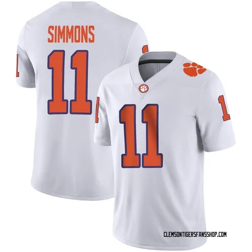 Youth Nike Isaiah Simmons Clemson Tigers Game White Football Jersey
