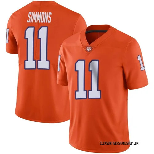 Youth Nike Isaiah Simmons Clemson Tigers Limited Orange Football Jersey