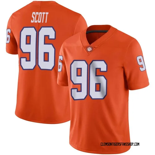 Youth Nike Jaheim Scott Clemson Tigers Limited Orange Football Jersey