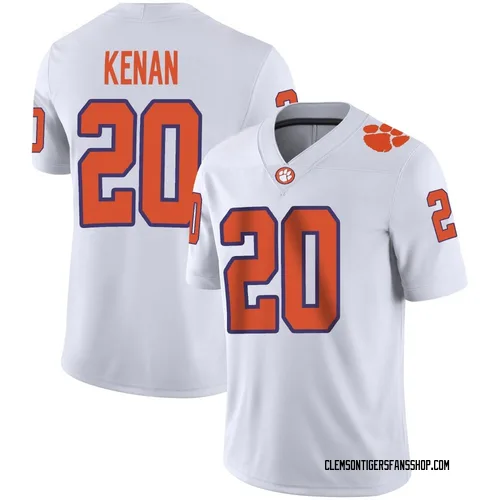 Youth Nike Jakarrion Kenan Clemson Tigers Game White Football Jersey