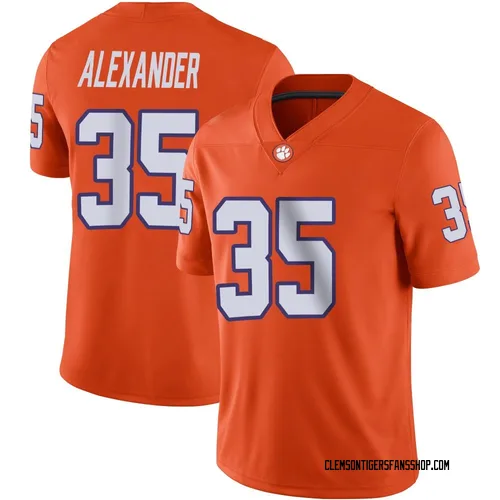Youth Nike Jeremiah Alexander Clemson Tigers Game Orange Football Jersey