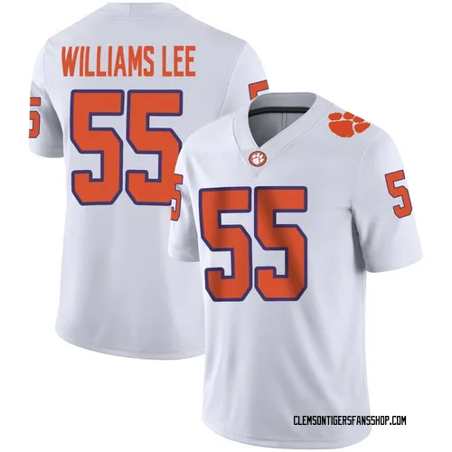 Youth Nike Makhi Williams Lee Clemson Tigers Game White Football Jersey
