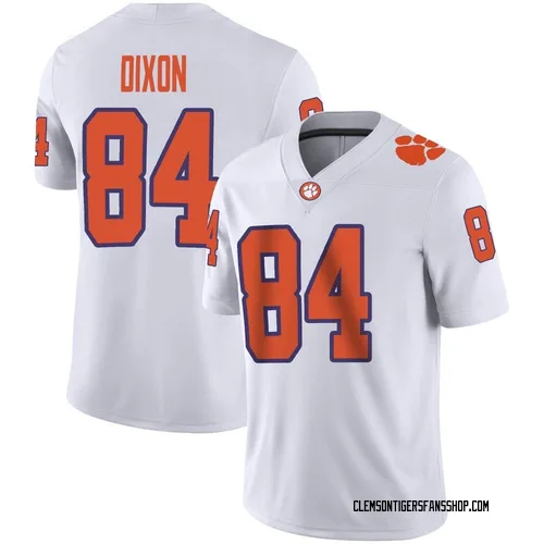 Youth Nike Markus Dixon Clemson Tigers Game White Football Jersey