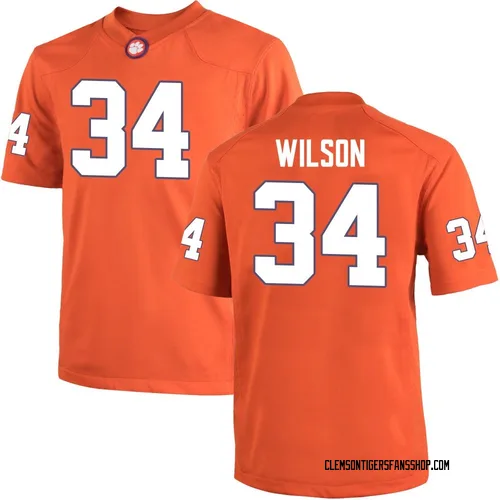 Youth Nike Max Wilson Clemson Tigers Replica Orange Team Color College Jersey
