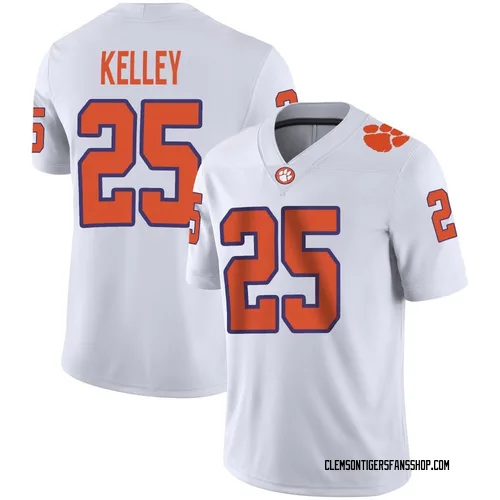 Youth Nike Misun Kelley Clemson Tigers Game White Football Jersey