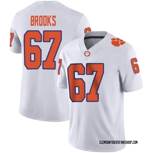 Youth Nike Nathan Brooks Clemson Tigers Game White Football Jersey
