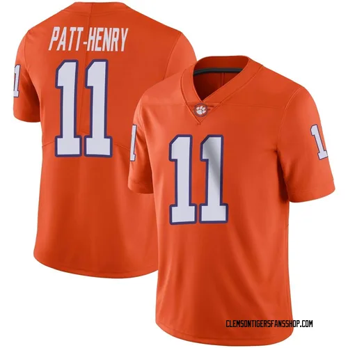 Youth Nike Olsen Patt-Henry Clemson Tigers Limited Orange Football Jersey