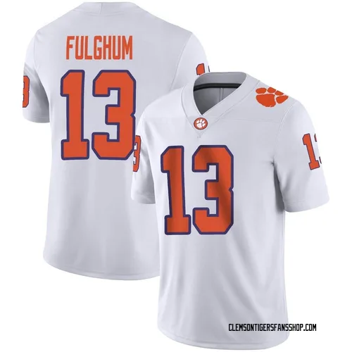 Youth Nike Parker Fulghum Clemson Tigers Game White Football Jersey