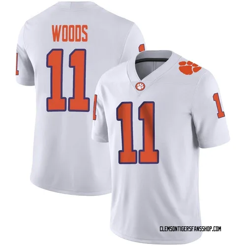 Youth Nike Peter Woods Clemson Tigers Game White Football Jersey