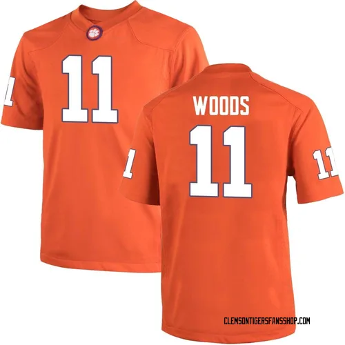 Youth Nike Peter Woods Clemson Tigers Replica Orange Team Color College Jersey