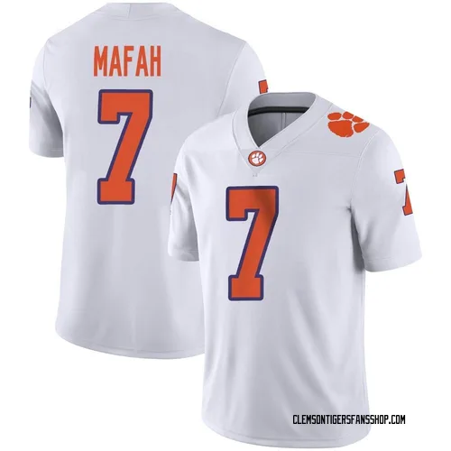 Youth Nike Phil Mafah Clemson Tigers Game White Football Jersey