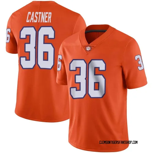 Youth Nike Quinn Castner Clemson Tigers Limited Orange Football Jersey