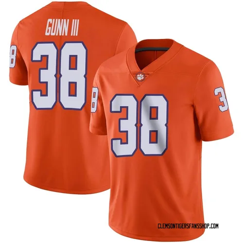 Youth Nike Robert Gunn III Clemson Tigers Limited Orange Football Jersey