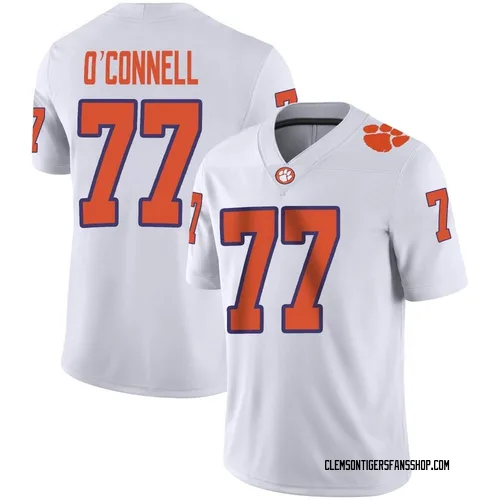 Youth Nike Ronan O'Connell Clemson Tigers Game White Football Jersey