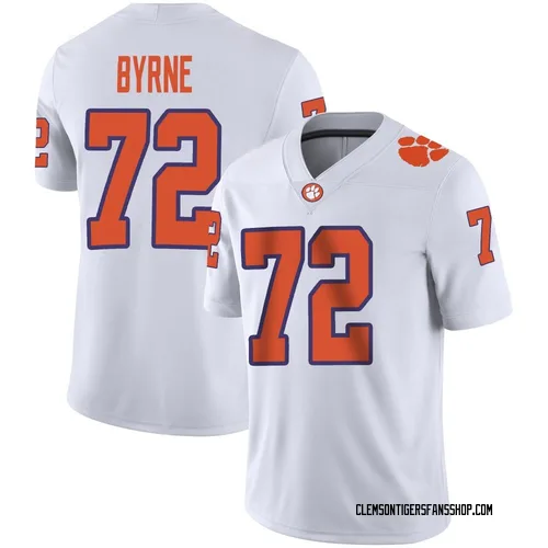 Youth Nike Rowan Byrne Clemson Tigers Game White Football Jersey