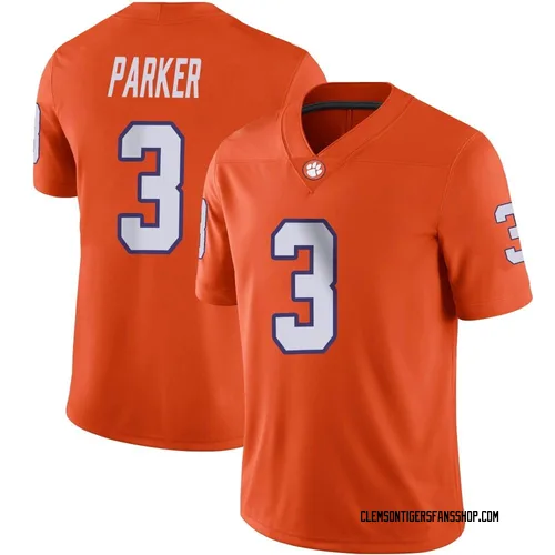 Youth Nike T.J. Parker Clemson Tigers Game Orange Football Jersey