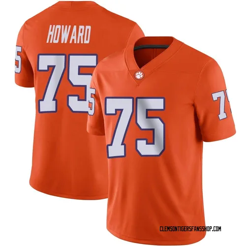 Youth Nike Trent Howard Clemson Tigers Game Orange Football Jersey