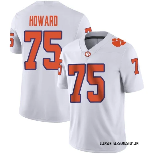 Youth Nike Trent Howard Clemson Tigers Game White Football Jersey