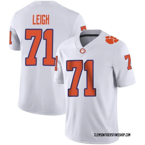 Youth Nike Tristan Leigh Clemson Tigers Game White Football Jersey