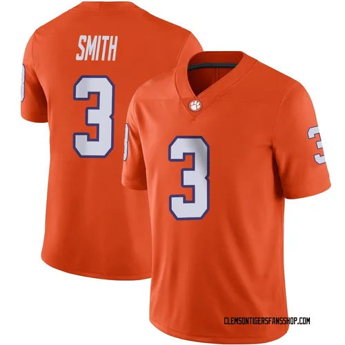 Youth Nike Tristan Smith Clemson Tigers Game Orange Football Jersey