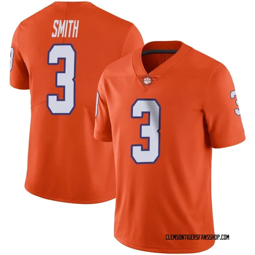 Youth Nike Tristan Smith Clemson Tigers Limited Orange Football Jersey