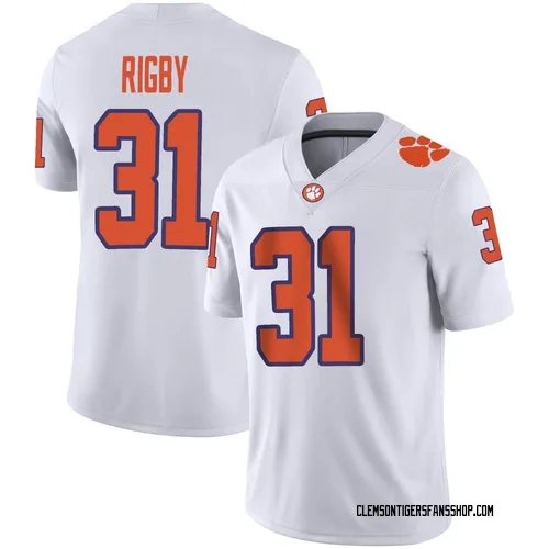 Youth Nike Tristen Rigby Clemson Tigers Game White Football Jersey
