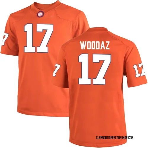 Youth Nike Wade Woodaz Clemson Tigers Game Orange Team Color College Jersey