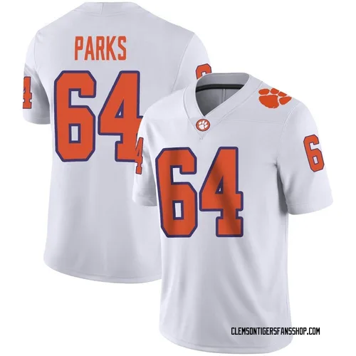 Youth Nike Walker Parks Clemson Tigers Game White Football Jersey
