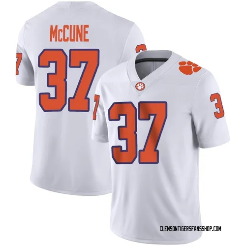 Youth Nike Will McCune Clemson Tigers Game White Football Jersey